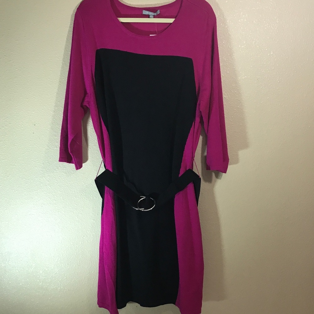 NY Collection NWT Pink/Black Plus Sz 3X